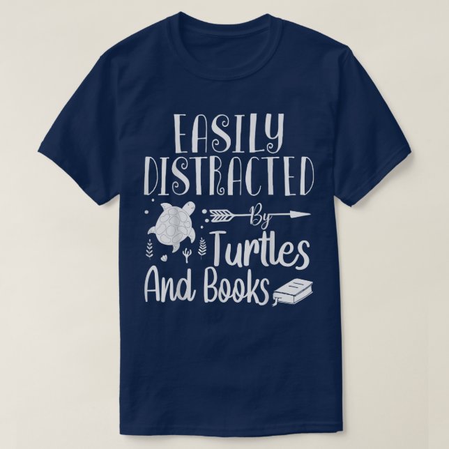 Turtle   Turtle And Book Lover , Turtle  T-Shirt (Design Front)