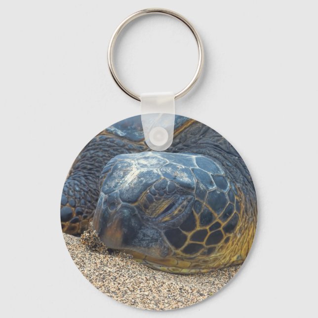 Turtle Up Close Key Ring (Front)