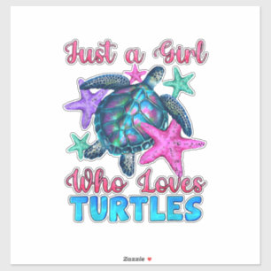 Turtle Watercolor Sea Ocean Just A Girl Who Loves