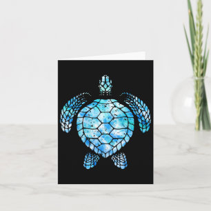 Turtle Watercolor Tie Dye Sea Ocean Save Planet Ea Card