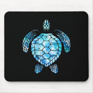 Turtle Watercolor Tie Dye Sea Ocean Save Planet Ea Mouse Pad