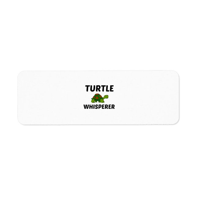 TURTLE WHISPERER RETURN ADDRESS LABEL (Front)