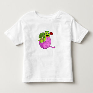 Turtle with Ball of Wool Toddler T-Shirt