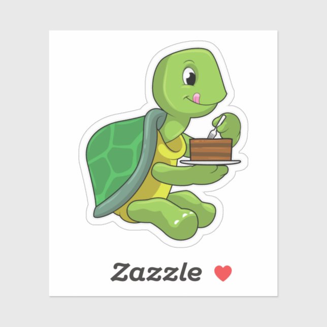 Turtle with Cake (Sheet)