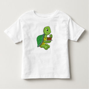 Turtle with Cake Toddler T-Shirt