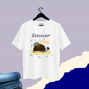 Turtle with cocktail T-Shirt
