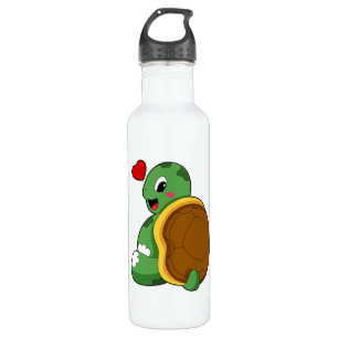 Turtle with Heart 710 Ml Water Bottle