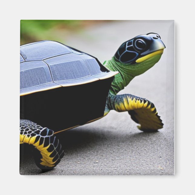 Turtle with Metal Shell Concept Art  Magnet (Front)