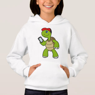 Turtle with Phone & Hat