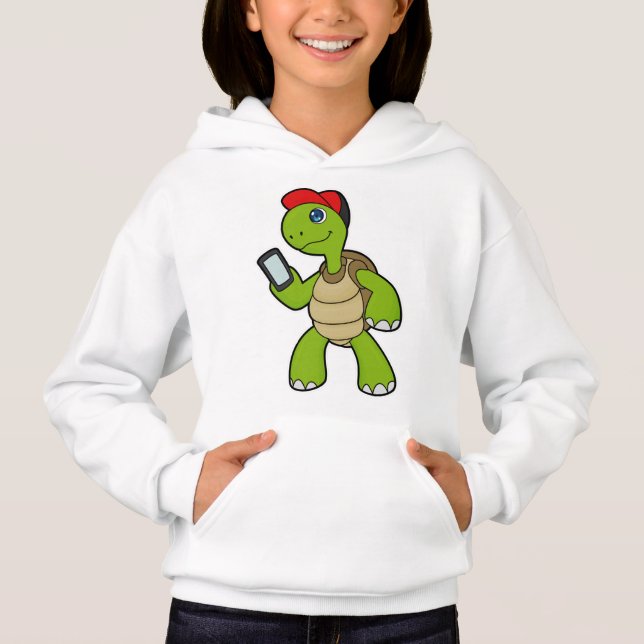Turtle with Phone & Hat (Front)