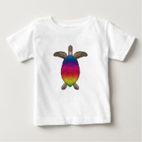 Turtle with Rainbow Colors