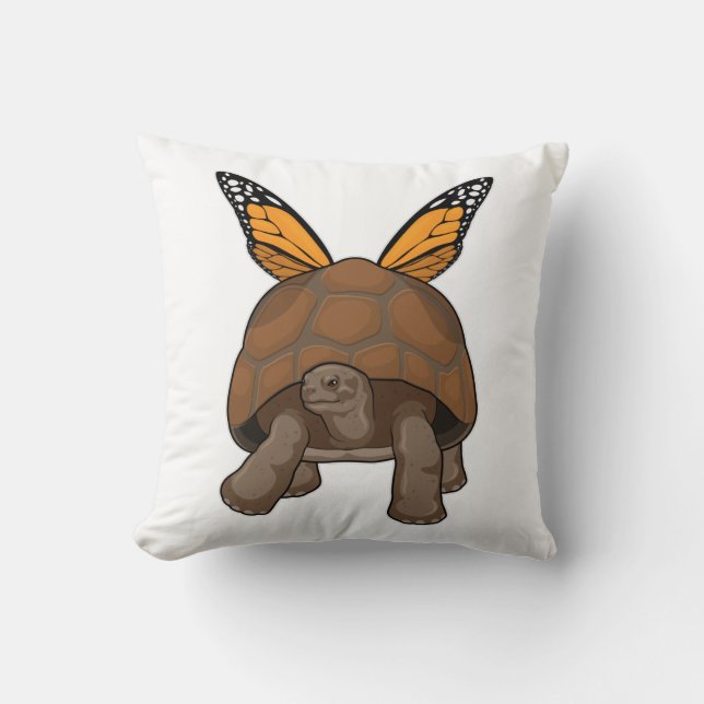 Turtle with Rainbow Colours Cushion (Front)