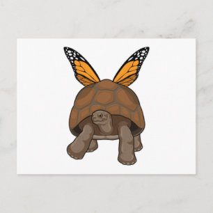 Turtle with Rainbow Colours Postcard