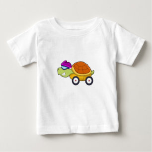 Turtle with Shell as Car Baby T-Shirt