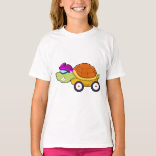 Turtle with Shell as Car T-Shirt