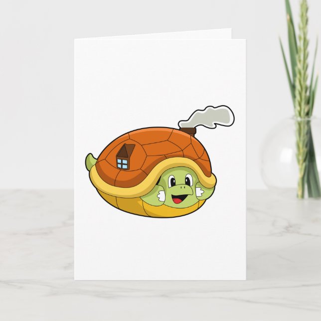Turtle with Shell as House Card (Front)