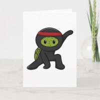 Turtle with Shell as Ninja