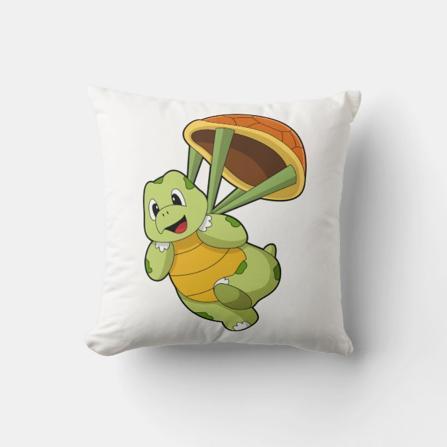 Turtle with Shell as Skydiver Cushion (Front)