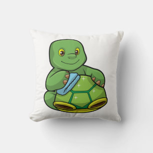 Turtle with Shell & Cleaning rag Cushion
