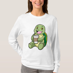 Turtle with Shell & Coffee to go T-Shirt