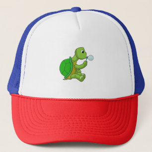 Turtle with Soap bubbles Trucker Hat