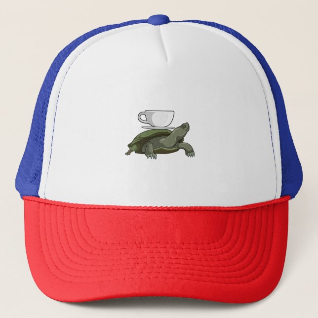Turtle with Teacup Trucker Hat (Front)