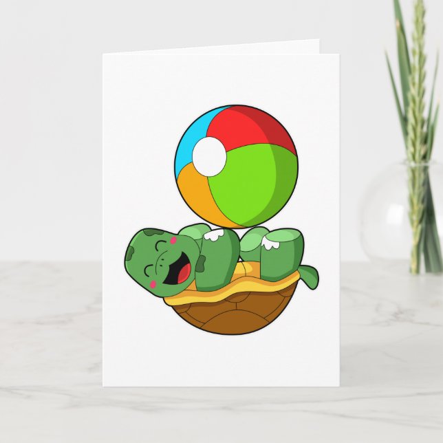 Turtle with Water polo Card (Front)