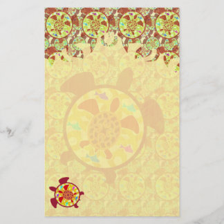 Turtle Within Turtle Flame Stationery