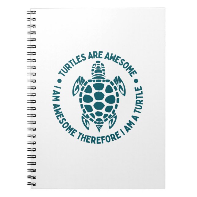 Turtles Are Awesome Notebook (Front)