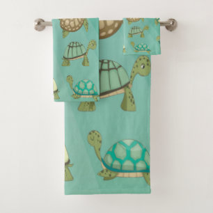 Turtles Bath Towel Set