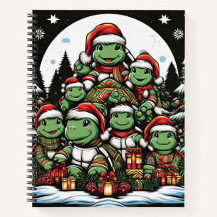 Turtle's happy with Christmas gifts  Notebook