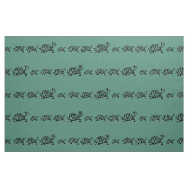 Turtles in a line fabric (Fat Quarter)