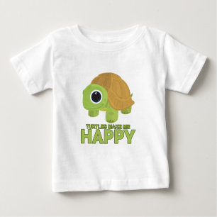 Turtles Make Me Happy Baby T-Shirt