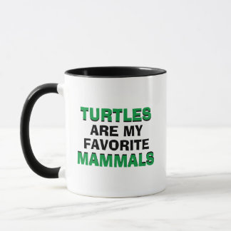 Turtles Mammals Coffee Monocots Biology Joke Funny Mug