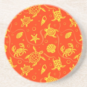 Turtles Pattern Coaster