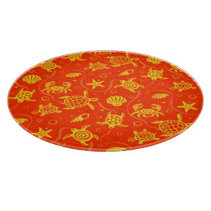 Turtles Pattern Cutting Board