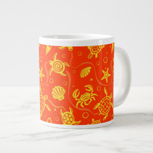 Turtles Pattern Large Coffee Mug