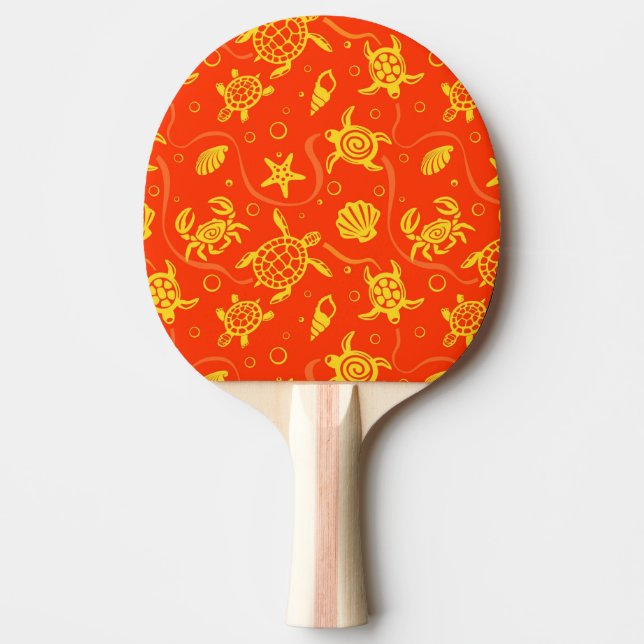 Turtles Pattern Ping Pong Paddle (Front)