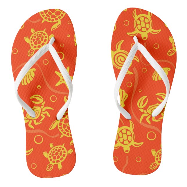 Turtles Pattern Thongs (Footbed)