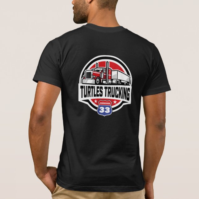 Turtles Trucking  T-Shirt (Back)