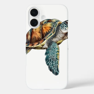 Turtles Underwater Design For Diver iPhone 16 Case