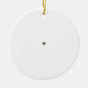 Turtles Underwater Design For Divers Ceramic Ornament