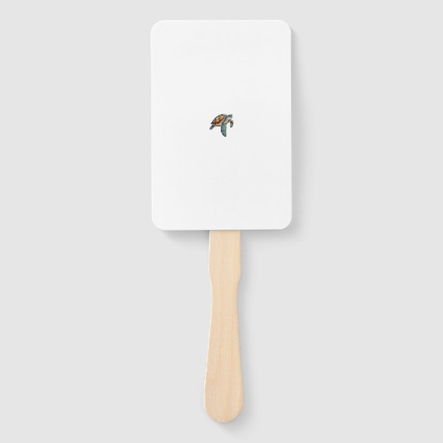 Turtles Underwater Design For Divers Hand Fan (Front)