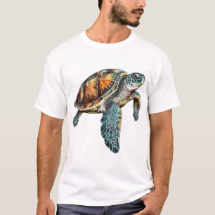 Turtles Underwater Design For Divers T-Shirt