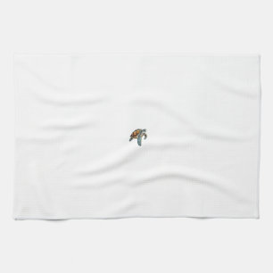 Turtles Underwater Design For Divers Tea Towel