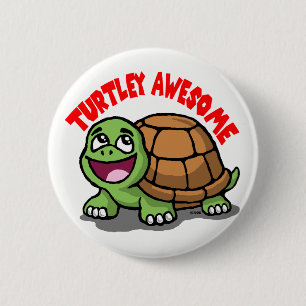 Turtley Awesome 6 Cm Round Badge