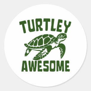 TURTLEY AWESOME CLASSIC ROUND STICKER