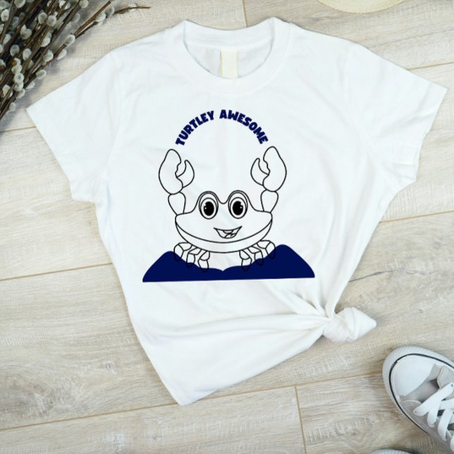 Turtley Awesome! Cute Turtle Design T-shirt (Creator Uploaded)