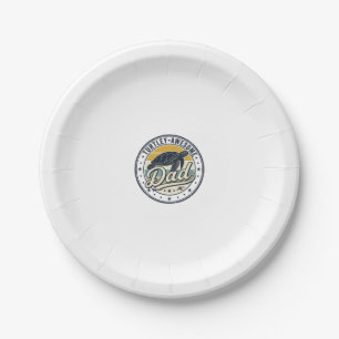 Turtley Awesome Dad Vintage Turtle Shirt Design_1 Paper Plate
