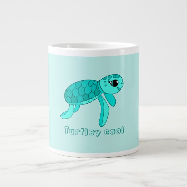 Turtley cool baby sea turtle mug (Front)